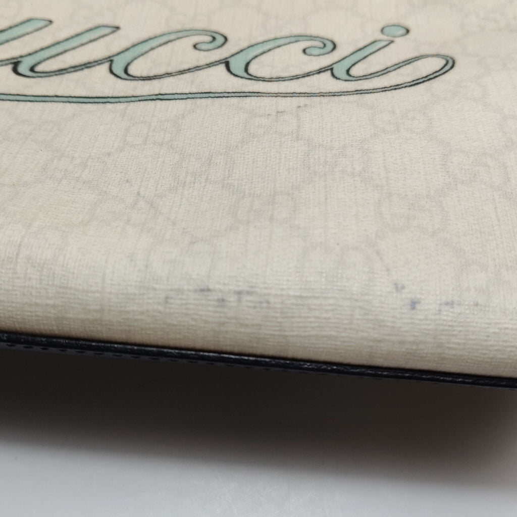 Gucci Leather Shoulder Bag with Monogram Logo and Mermaid Pattern 250611781233003
