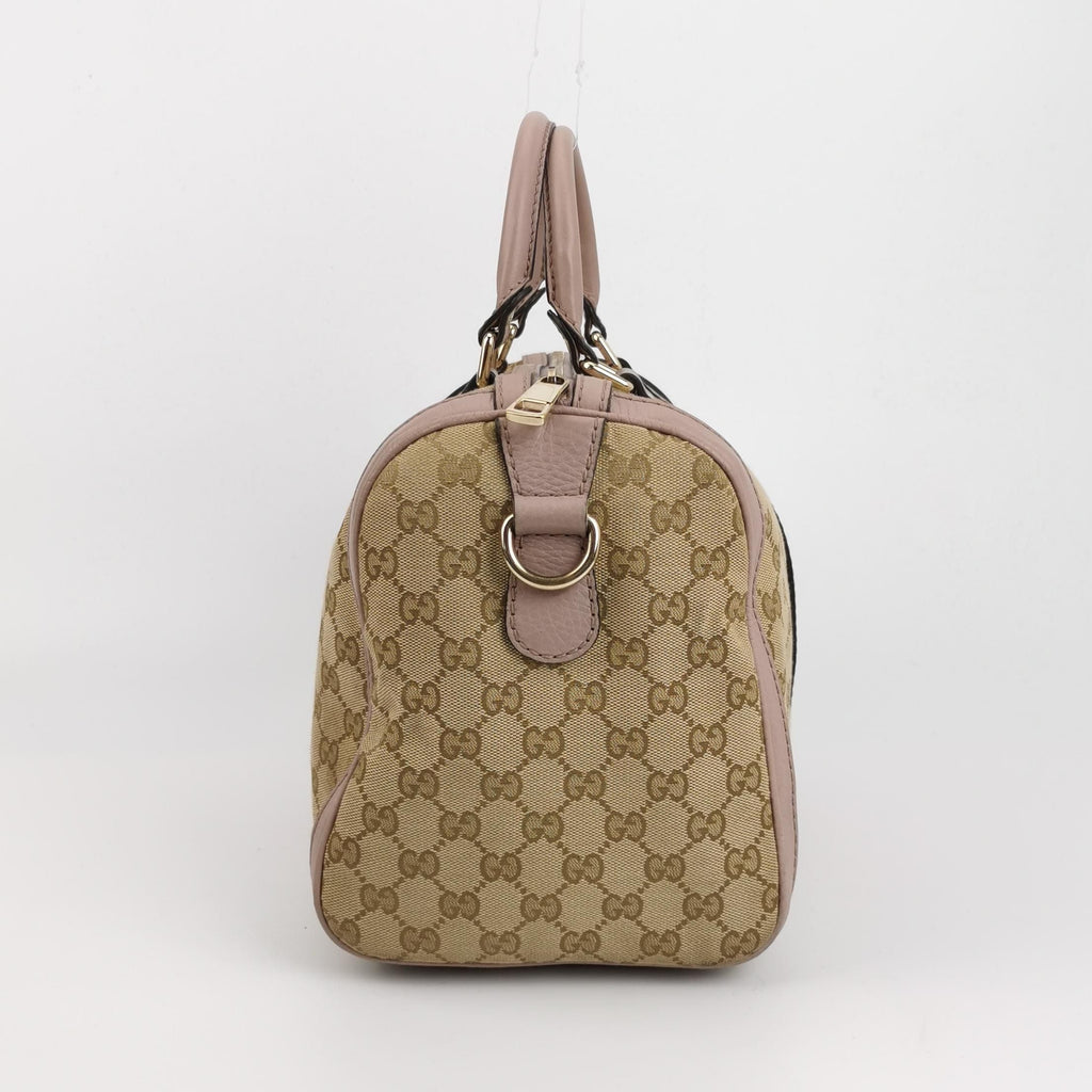 Gucci Ophidia Leather Canvas GG Crossbody Bag 067851400326