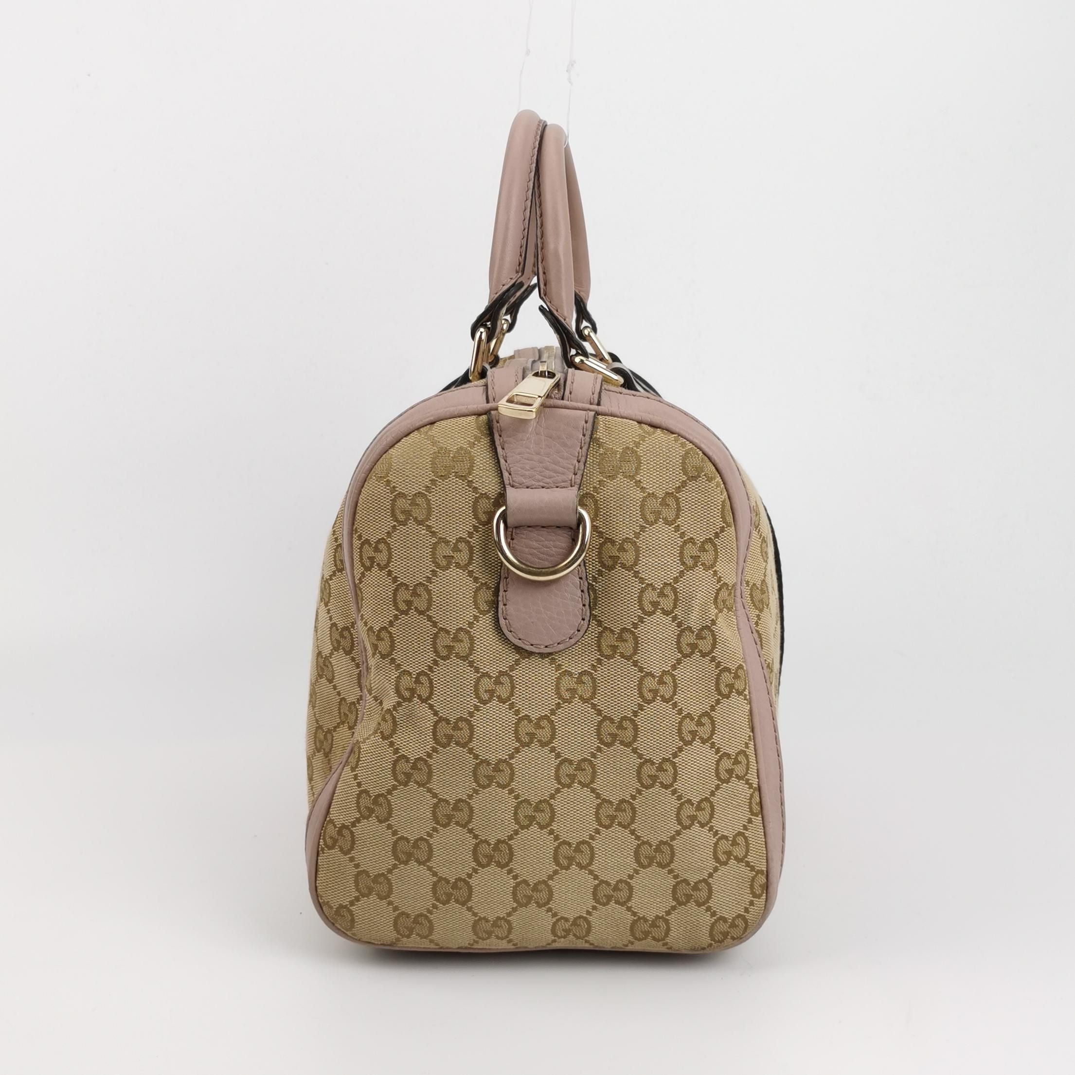 Gucci Ophidia Leather Canvas GG Crossbody Bag 067851400326