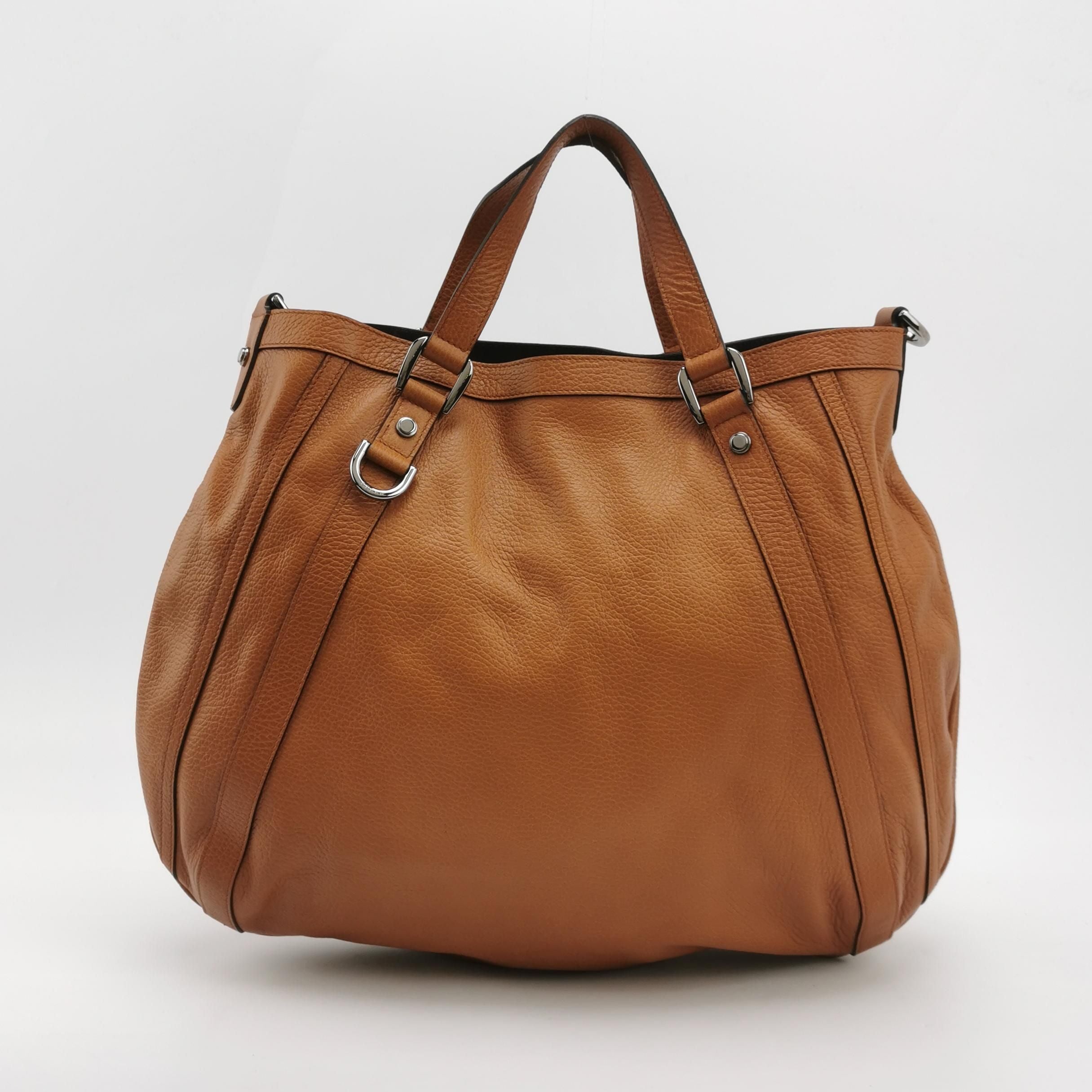 Gucci Leather Solid Logo Shoulder Bag 250611781232346