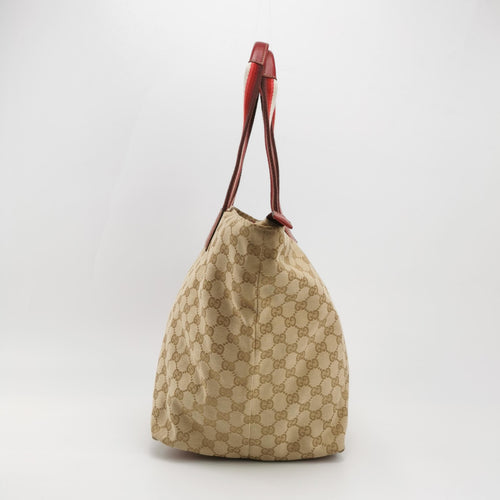 Gucci Sherry Line Leather Canvas GG Monogram Logo Shoulder Bag 250606781225462