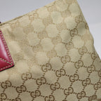 Gucci Sherry Line Leather Canvas GG Monogram Logo Shoulder Bag 250606781225462