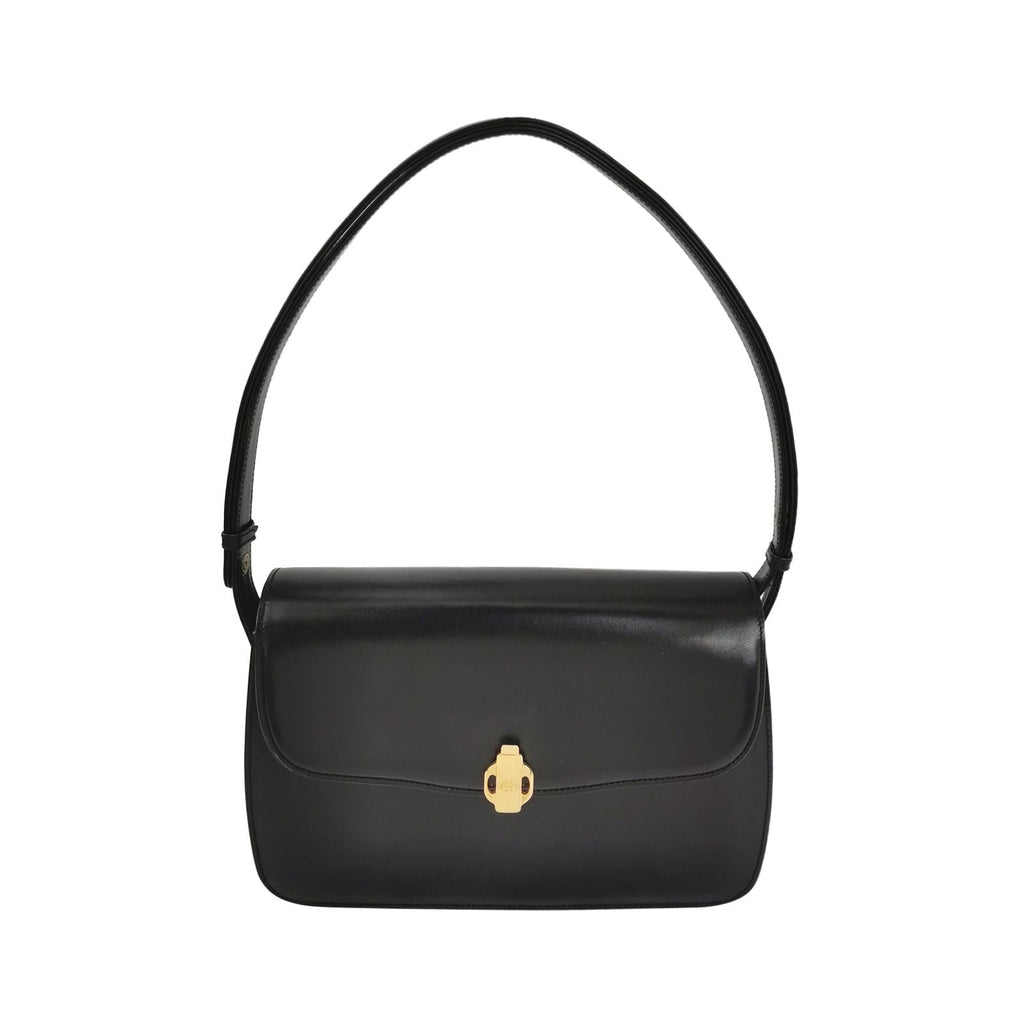 Gucci Leather Solid Metal Logo Vintage Shoulder Bag 250608781228532
