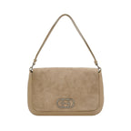 Gucci Suede Solid Shoulder Bag 250609781229920
