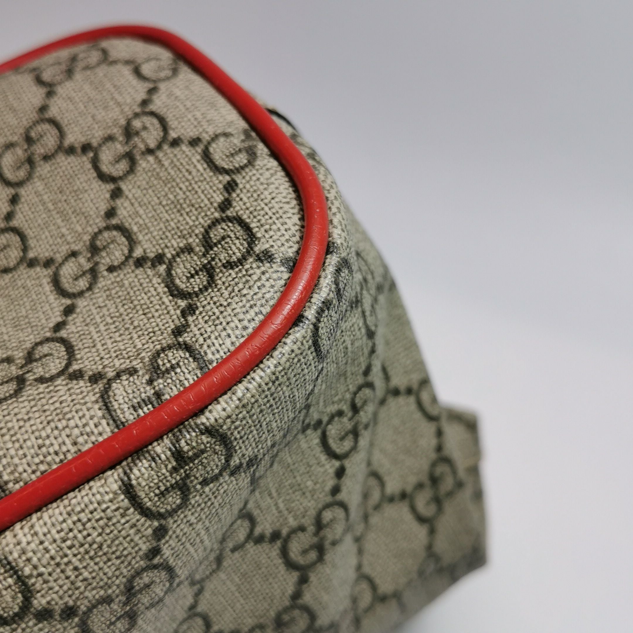 Gucci GG Supreme Canvas and Suede Shoulder Bag with Dog Pattern 250602781218484