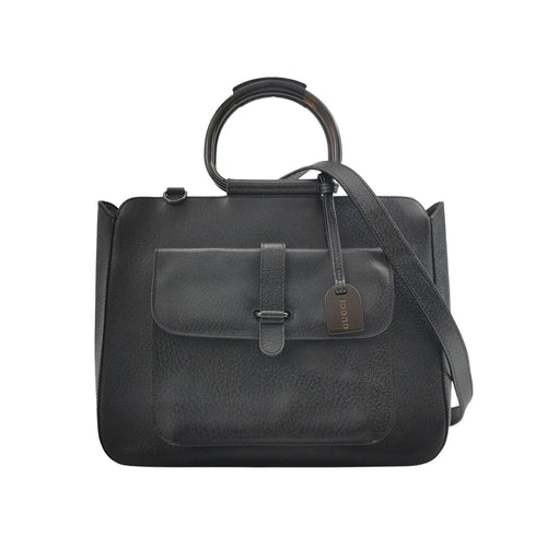 Gucci Leather Solid Logo Pendant Crossbody Shoulder Bag 250527781210823