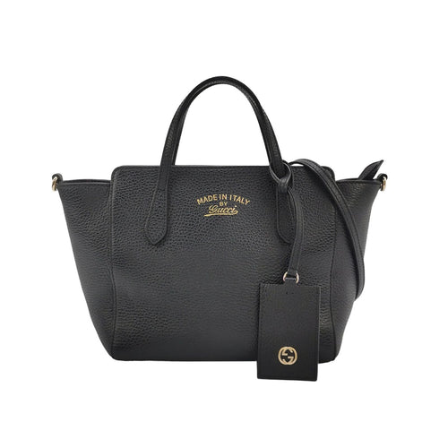 Gucci Swing Leather Logo Shoulder Bag 250527781209835
