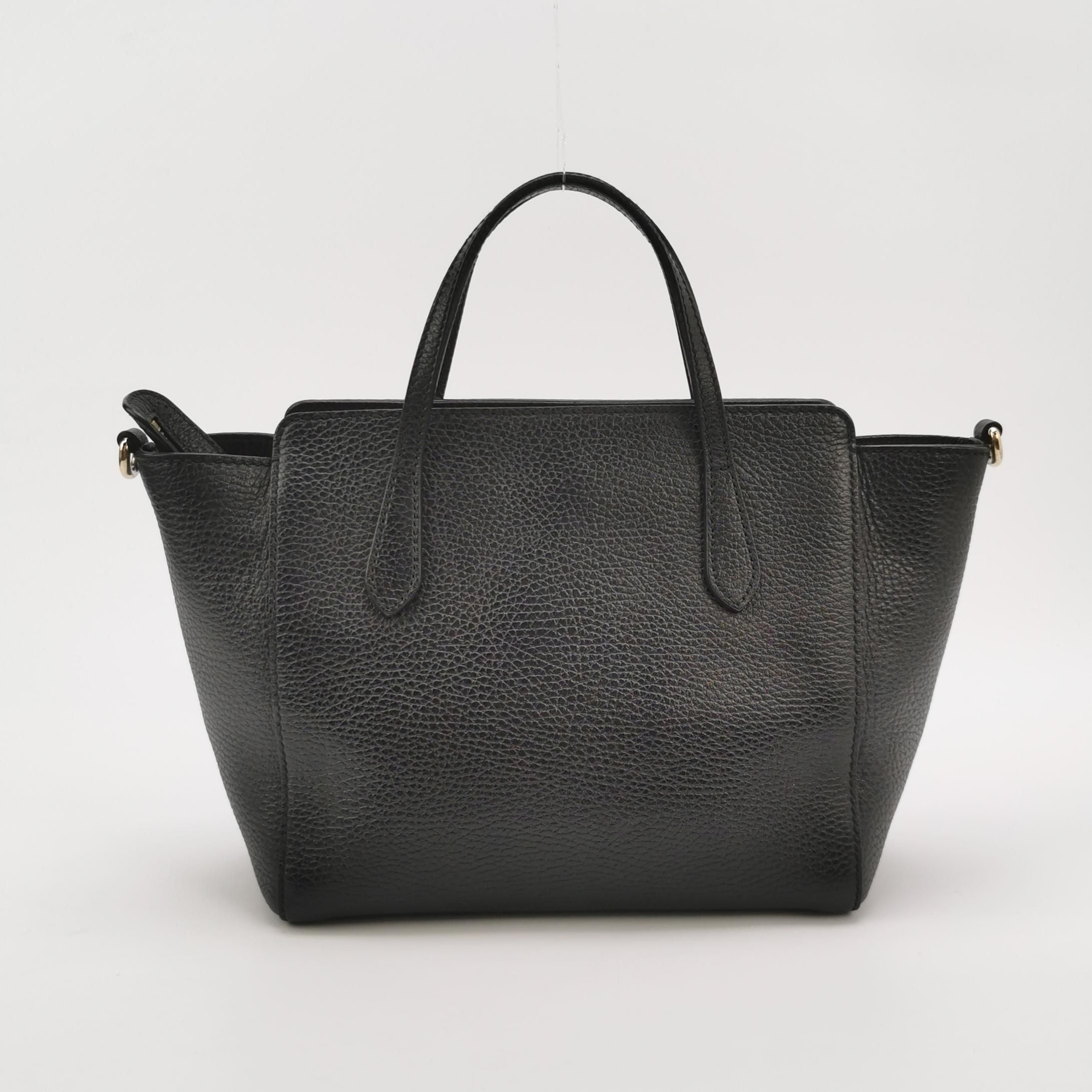 Gucci Swing Leather Logo Shoulder Bag 250527781209835