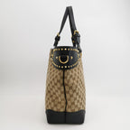 Gucci GG Canvas and Leather Shoulder Bag 250523781205059