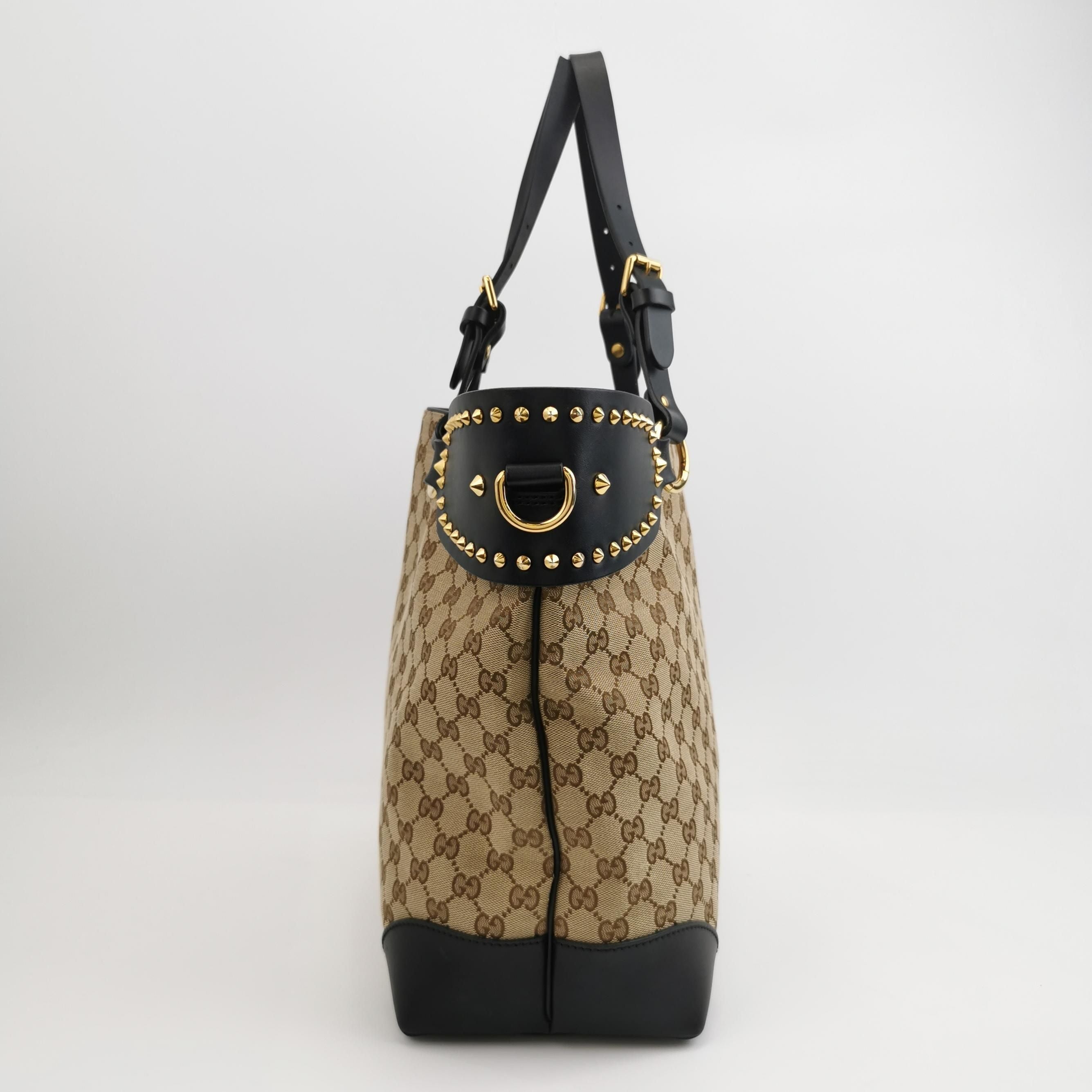Gucci GG Canvas and Leather Shoulder Bag 250523781205059