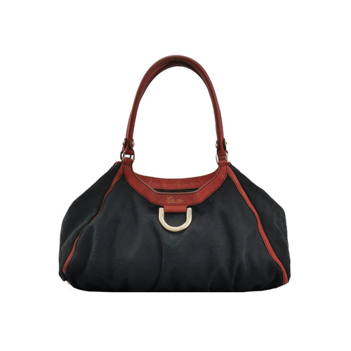 Gucci Abbey Leather and Canvas Shoulder Bag 250416781151802