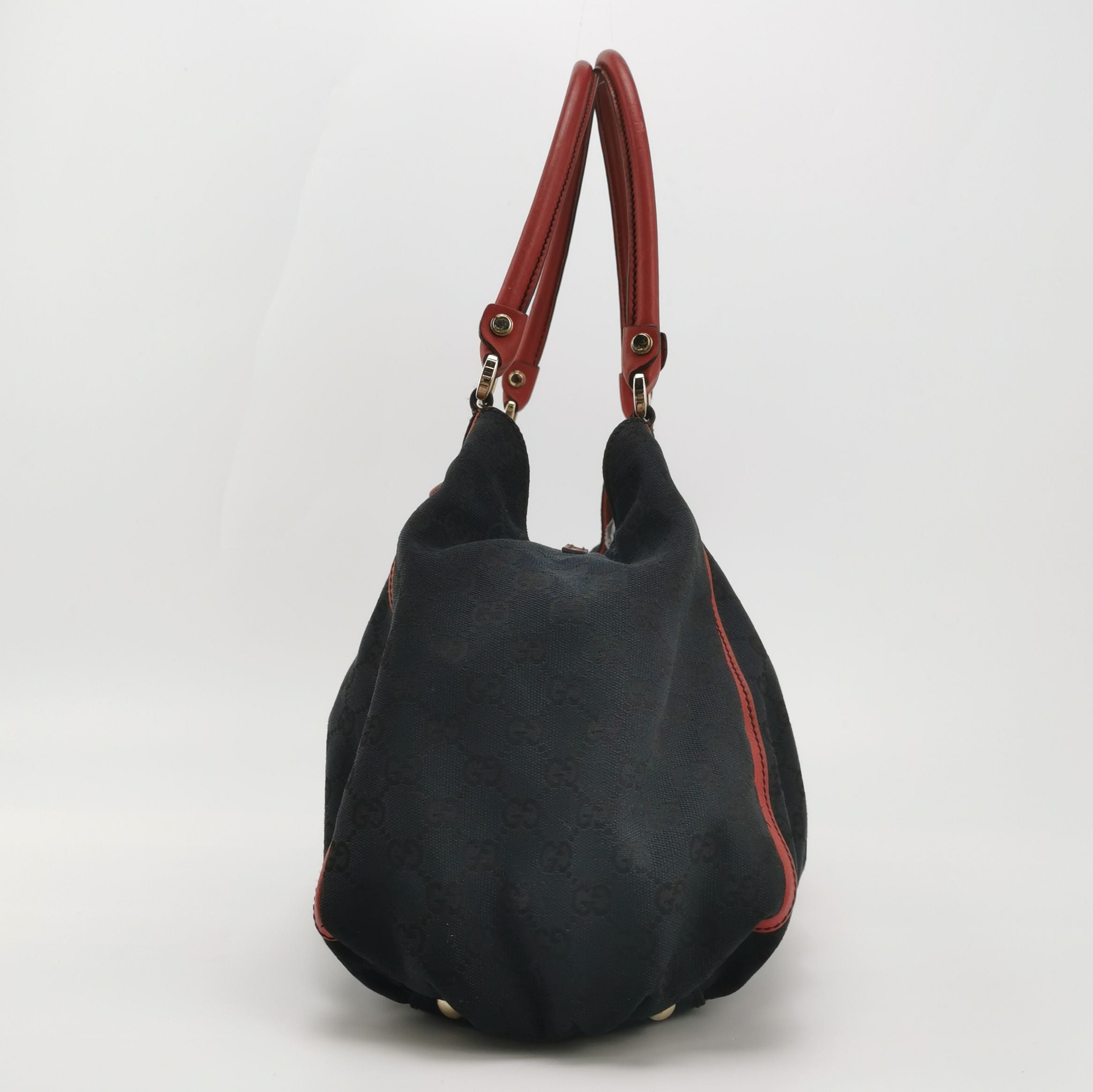 Gucci Abbey Leather and Canvas Shoulder Bag 250416781151802