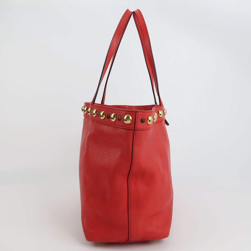 Gucci Solid Leather Shoulder Bag with Studs 250505781178724