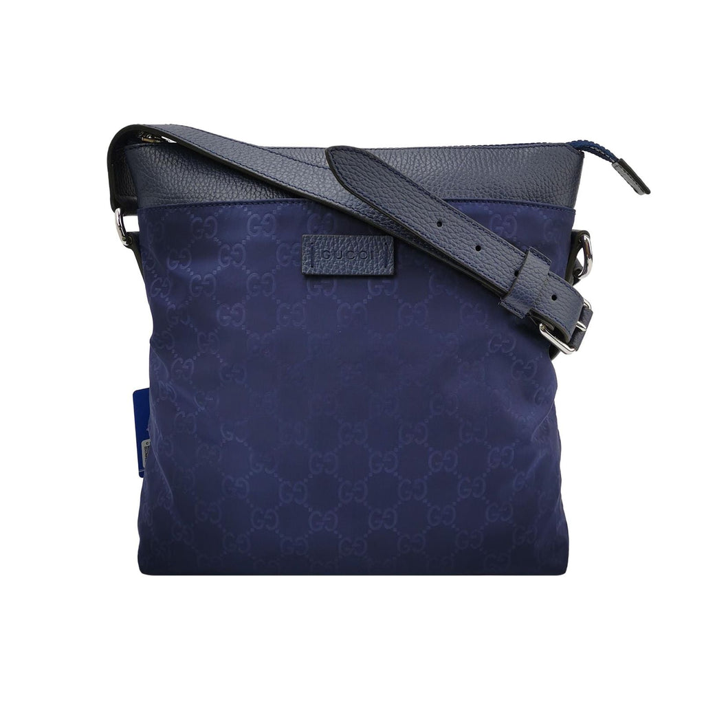 Gucci GG Retro Leather Nylon Shoulder Bag 250421781158696