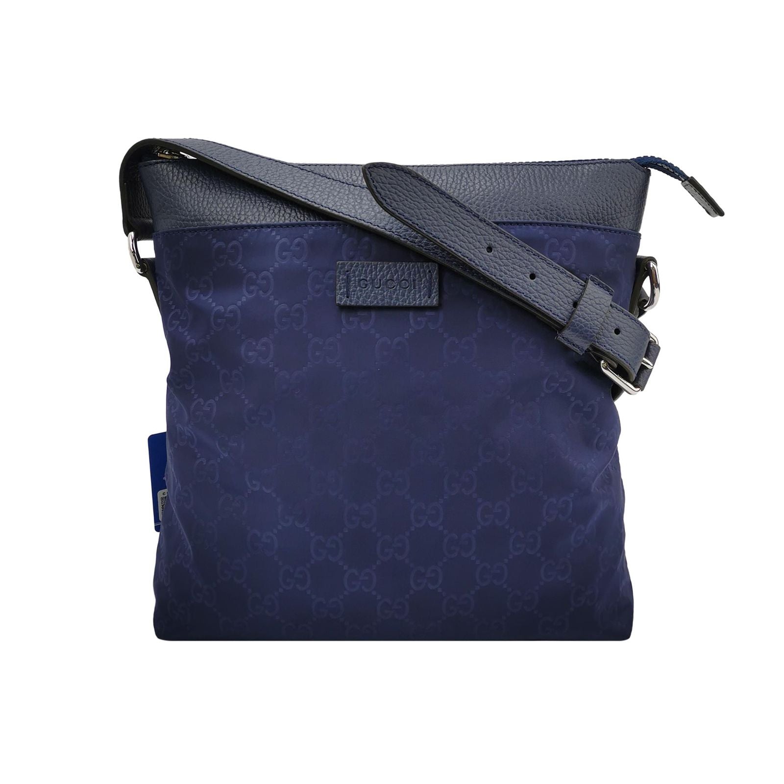 Gucci GG Retro Leather Nylon Shoulder Bag 250421781158696