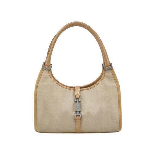 Gucci Bardot Leather and Nylon Shoulder Bag 027852600226