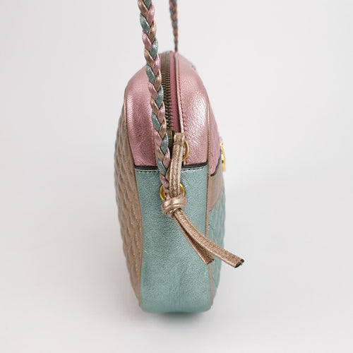 Gucci Zumi Leather Dual G Horsebit Shoulder Bag 250219781070754