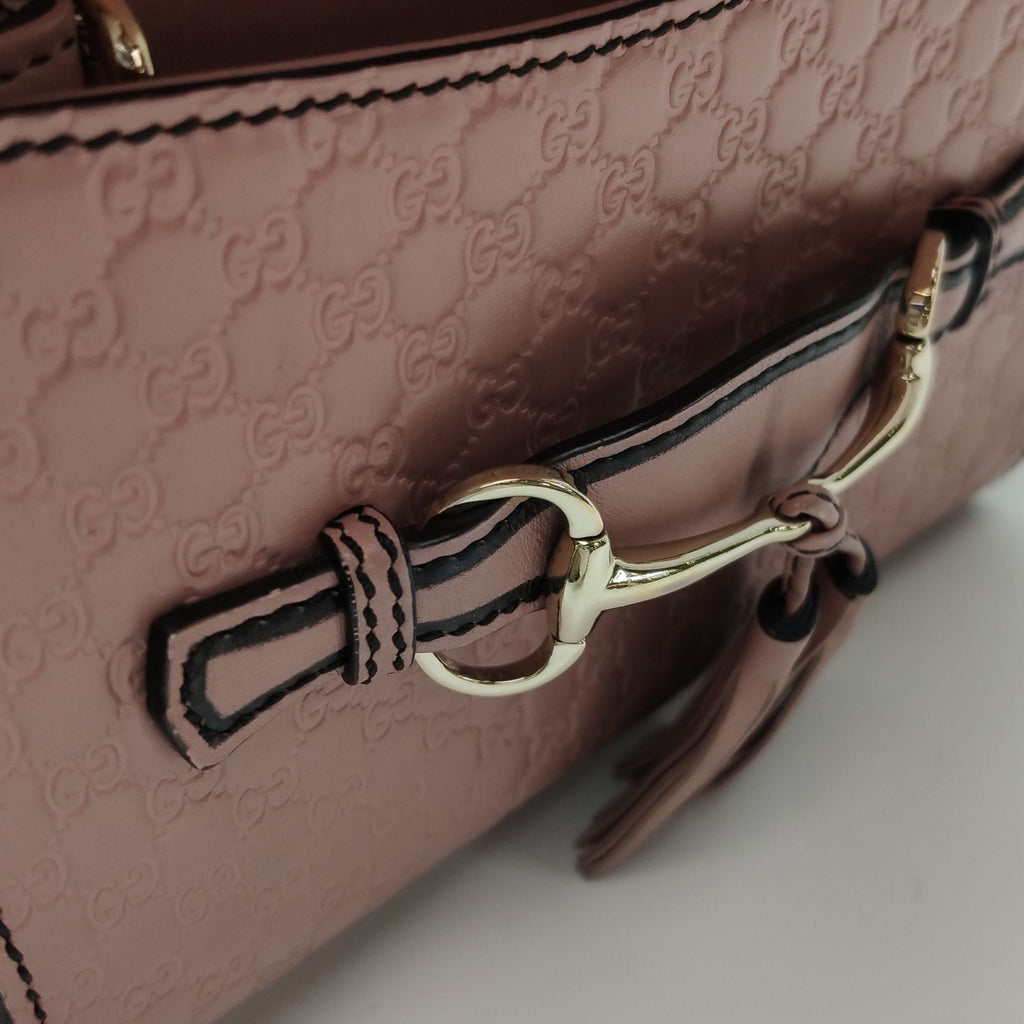 Gucci Emily Mini Leather Tassel Horsebit Shoulder Bag 250208781054993