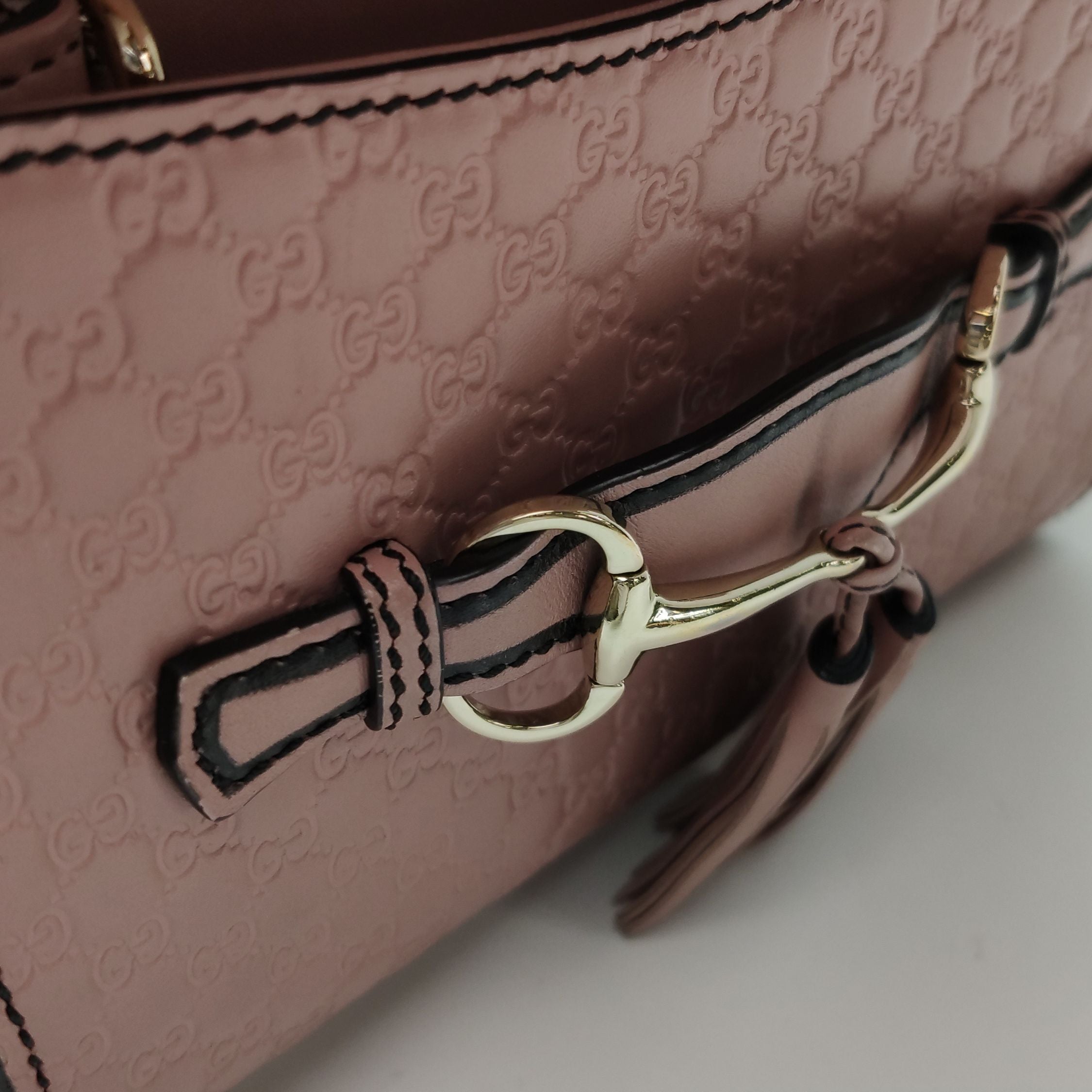Gucci Emily Mini Leather Tassel Horsebit Shoulder Bag 250208781054993