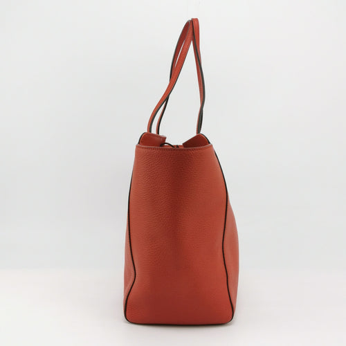 Gucci Swing Large Leather Solid Logo Tote Shoulder Bag 250126781043573