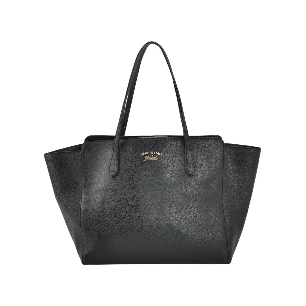 Gucci Swing Large Leather Solid Color Letter Logo Tote Shoulder Bag 250211781058471