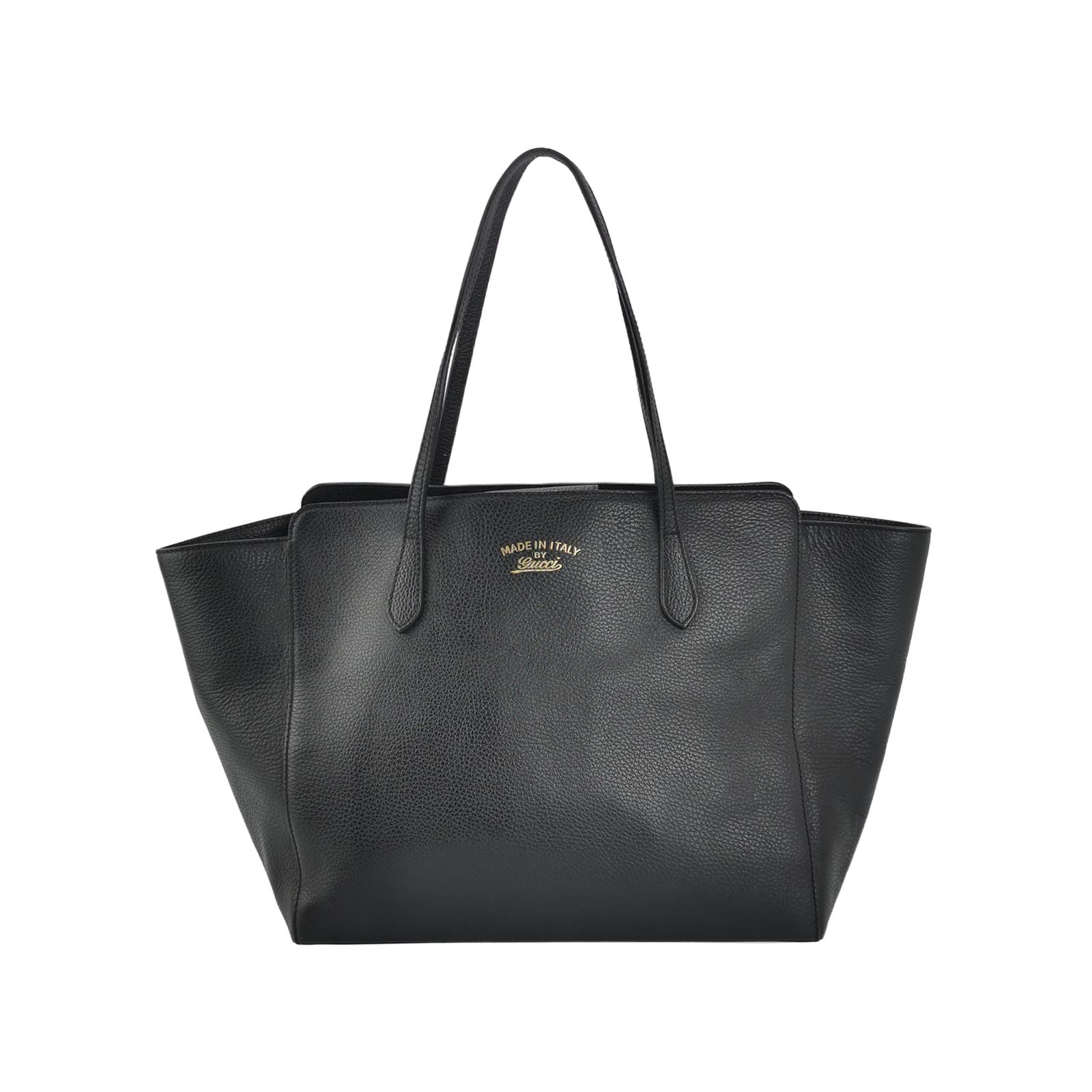 Gucci Swing Large Leather Solid Color Letter Logo Tote Shoulder Bag 250211781058471