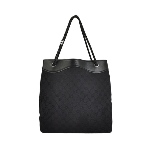 Gucci Leather Canvas GG Logo Shoulder Bag 250209781056384