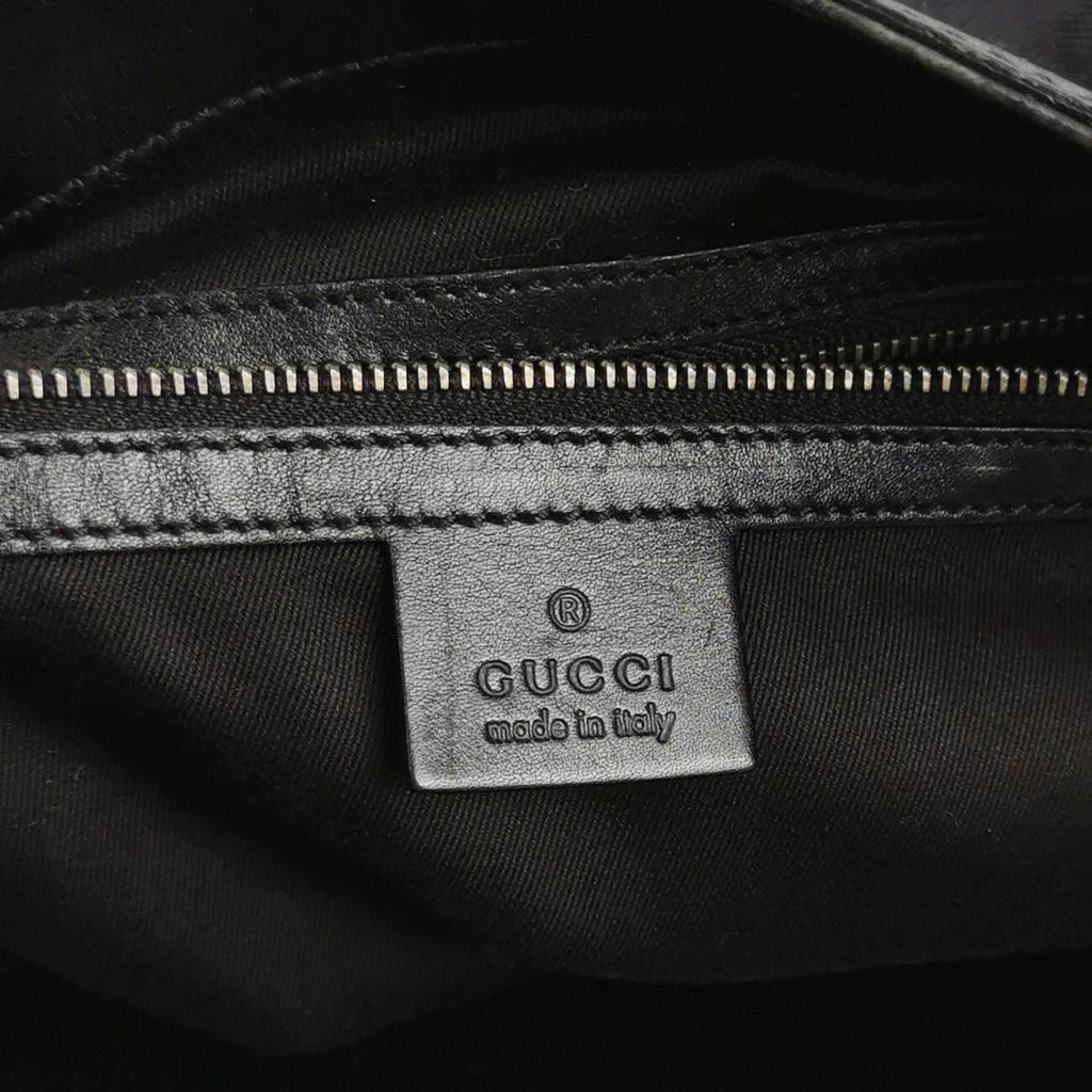 Gucci Leather Canvas GG Logo Shoulder Bag 250209781056384
