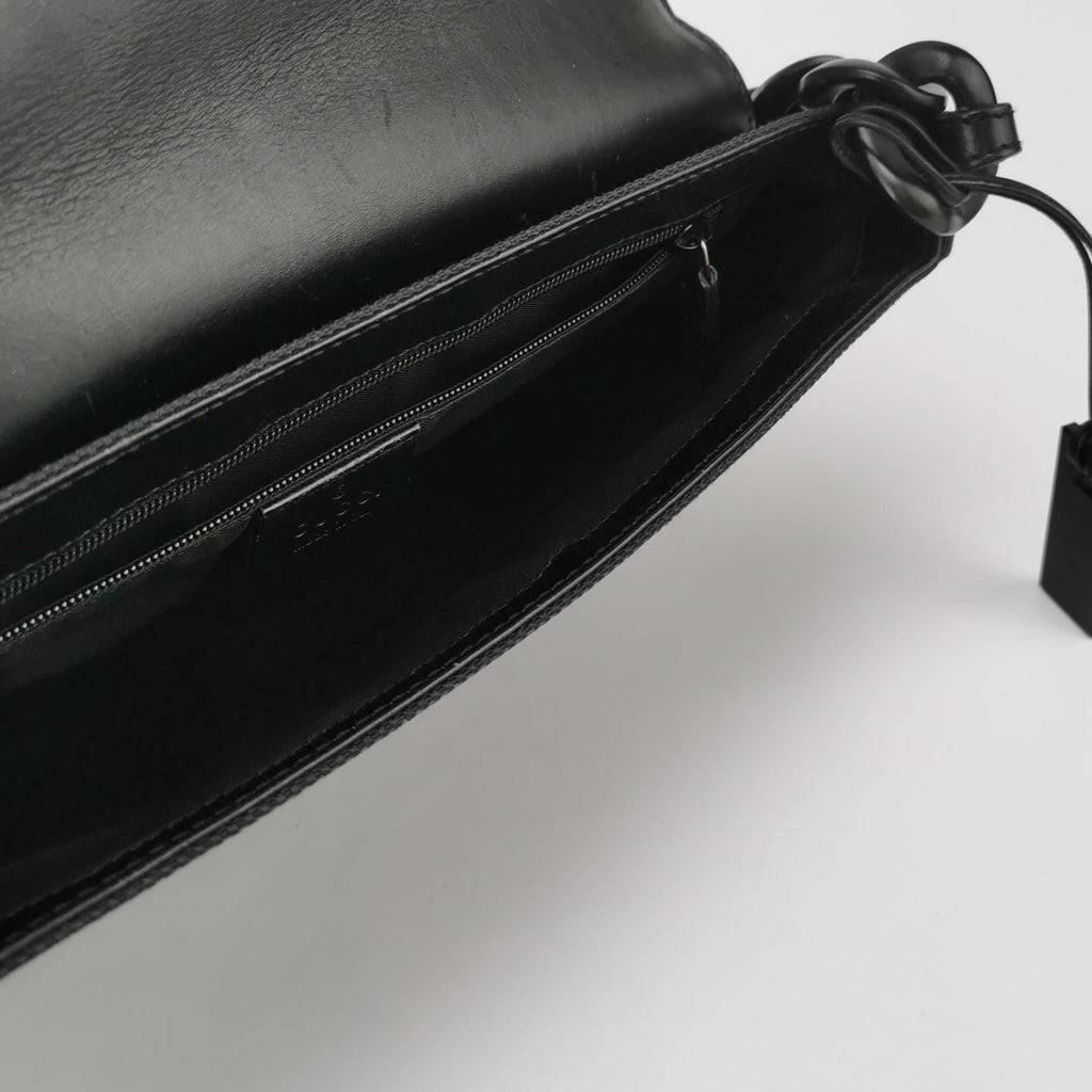 Gucci Leather Canvas Shoulder Bag 250126781043867