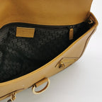 Gucci Leather Solid Print Logo Shoulder Bag 250119781032303
