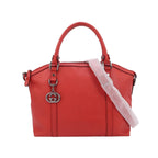 Gucci Leather Solid GG Decor Zip Crossbody Shoulder Bag 250116781028231