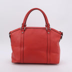 Gucci Leather Solid GG Decor Zip Crossbody Shoulder Bag 250116781028231