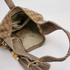 Gucci Jackie Leather Canvas GG Monogram Metal Buckle Crossbody Shoulder Bag 250107781014711