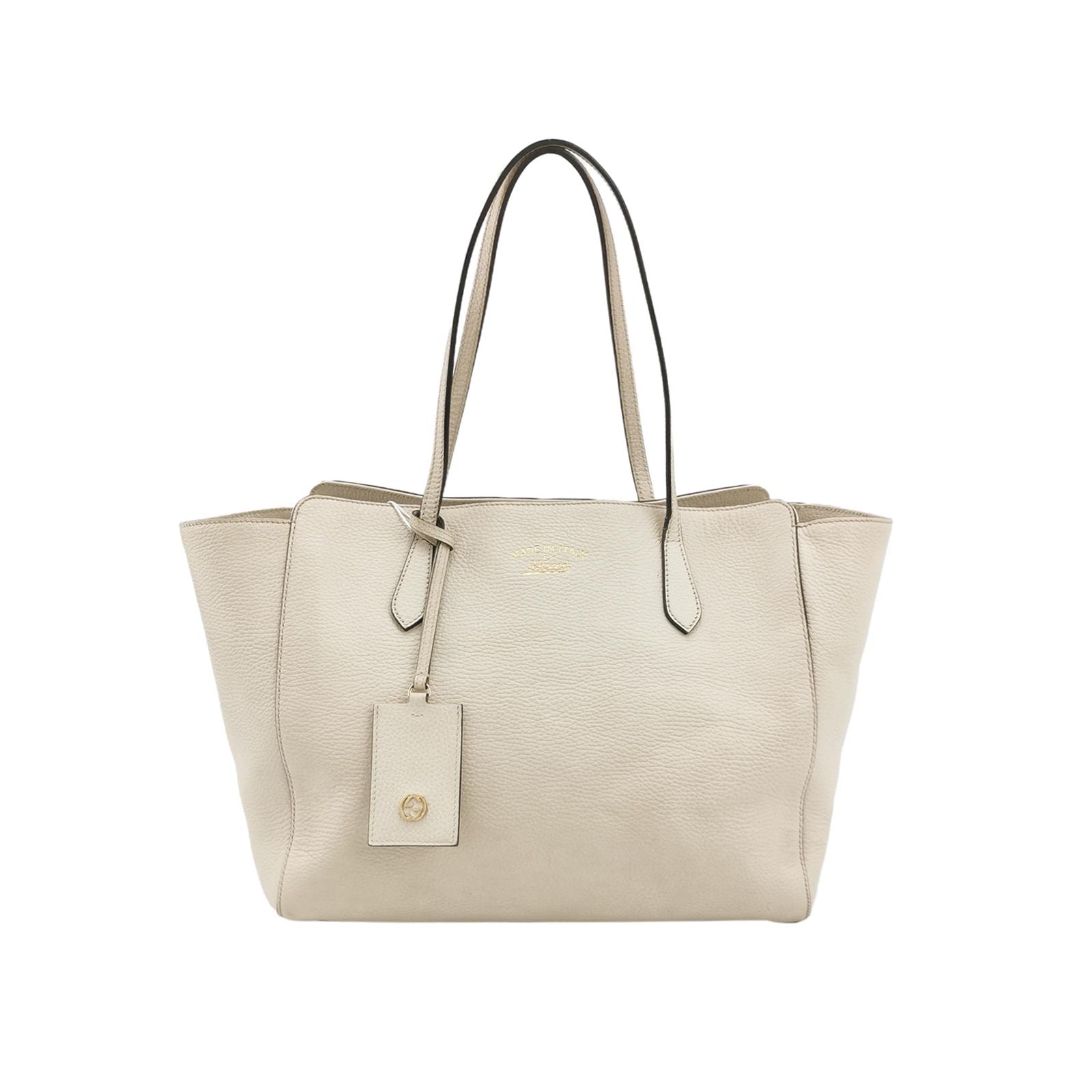 Gucci Swing Large Leather Solid Logo Shoulder Bag 250117781029265