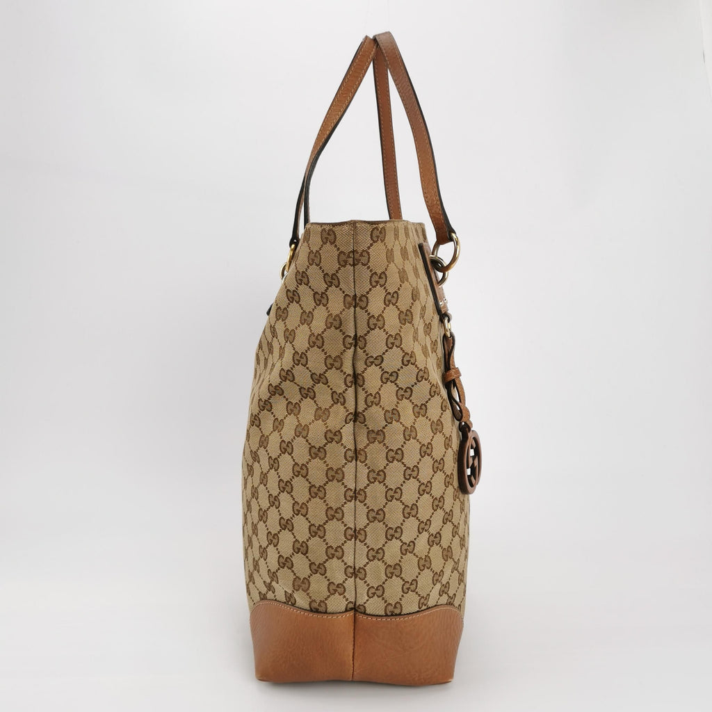 Gucci GG Canvas and Leather Shoulder Bag 250113781023337