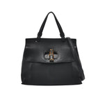 Gucci Daily Small Leather Solid Bamboo Twist Lock Shoulder Bag 250108781016271