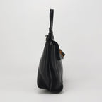 Gucci Daily Small Leather Solid Bamboo Twist Lock Shoulder Bag 250108781016271