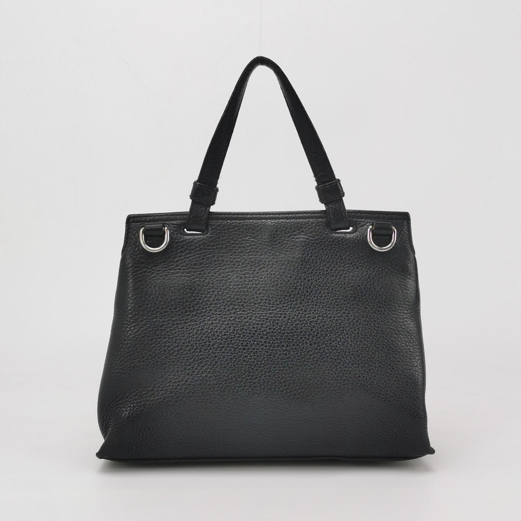 Gucci Daily Small Leather Solid Bamboo Twist Lock Shoulder Bag 250108781016271