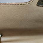 Gucci Leather Solid Color Lock Flap Shoulder Bag 250103781008501