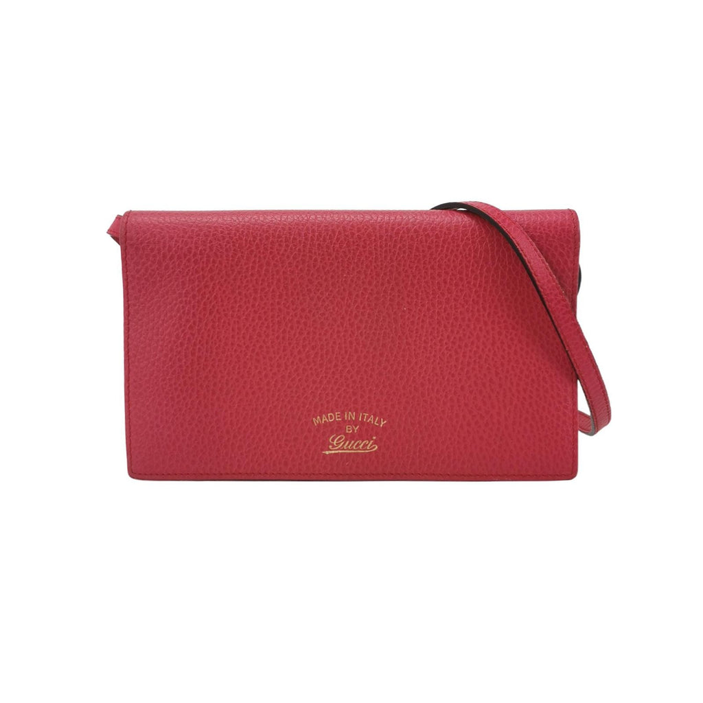 Gucci Leather Solid Color Letter Logo Flap Crossbody Shoulder Bag 24122878999933