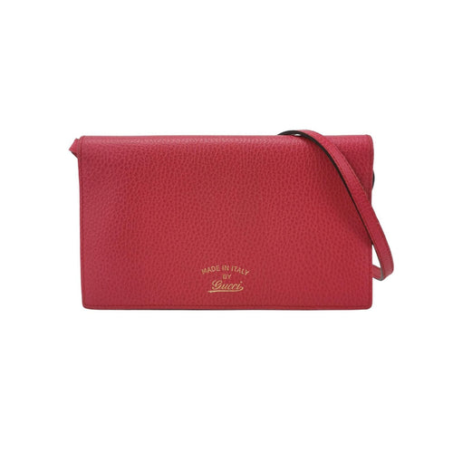 Gucci Leather Solid Color Letter Logo Flap Crossbody Shoulder Bag 24122878999933