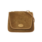 Gucci Suede Solid Flap Shoulder Bag 24121978988947