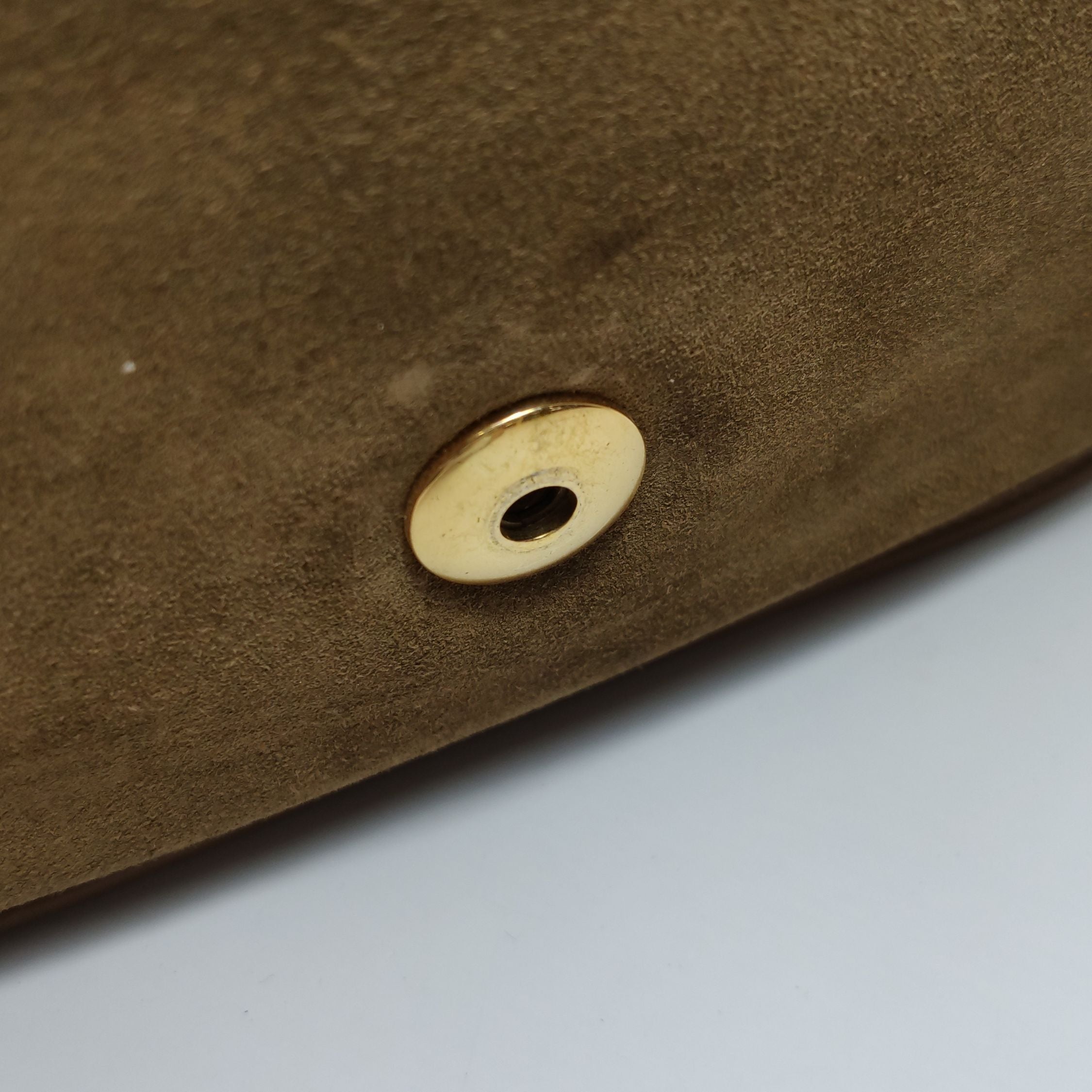 Gucci Suede Solid Flap Shoulder Bag 24121978988947