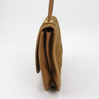 Gucci Suede Solid Flap Shoulder Bag 24121978988947