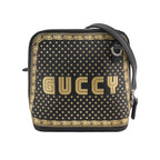 Gucci Guccy Leather Star Print Crossbody Bag 24121778986299