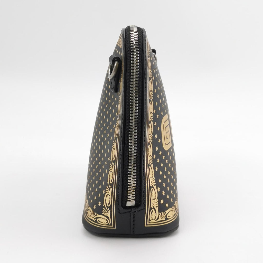 Gucci Guccy Leather Star Print Crossbody Bag 24121778986299