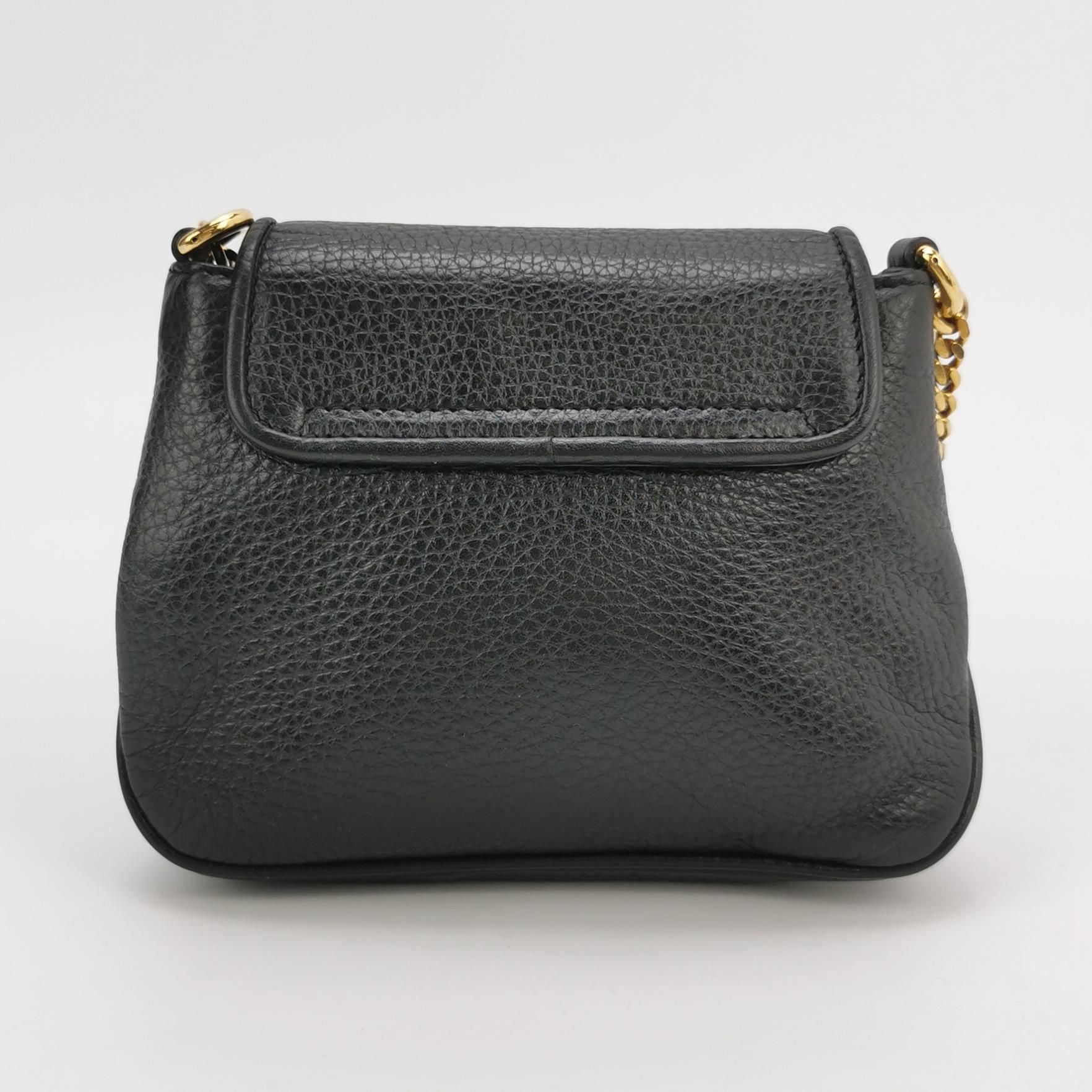 Gucci 1973 Leather Shoulder Bag with GG Logo 250101781006424