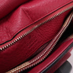 Gucci Daily Small Leather Solid Bamboo Twist Lock Crossbody Shoulder Bag 24122678997408