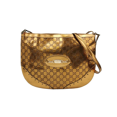 Gucci Jackie 1961 Leather Solid GG Monogram Metal Letter Logo Decor Shoulder Bag Crossbody Bag 24122178991531