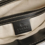 Gucci Mayfair Leather and Canvas GG Monogram Satin Ribbon Shoulder Bag 24121378981104
